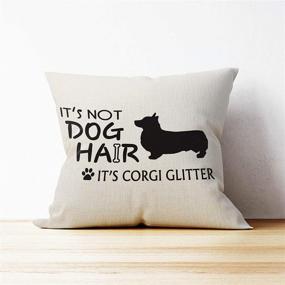 img 2 attached to Corgi Glitter Throw Pillow Cushion