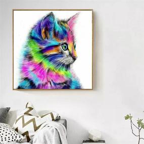 img 3 attached to 🎨 MXJSUA 5D Diamond Painting Kit DIY - Colorful Cute Cat Art Craft Wall Sticker Decor