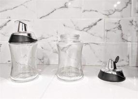 img 1 attached to J&amp;M Design 2-Pack Sugar Dispenser &amp; Shaker with Pouring Spout and Lid - 7.5oz Glass Jar Container