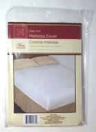 💦 waterproof full size fitted mattress cover white, 54" x 75" – ultimate protection for your mattress logo