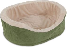 img 1 attached to Comfortable and Stylish Petmate 27173 Mini 🐾 Twill Lounger, 21-Inch - Perfect Relaxation for Your Pet!