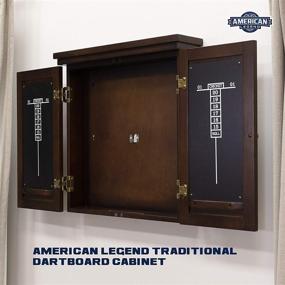 img 3 attached to Classic American Legend Traditional Dartboard Cabinet: Timeless Excellence for Dart Enthusiasts