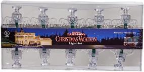 img 3 attached to 🦌 Enhance Your Holiday Decor with National Lampoon's Christmas Vacation Kurt Adler UL 10-Light Wally World Moose Mug Light Set