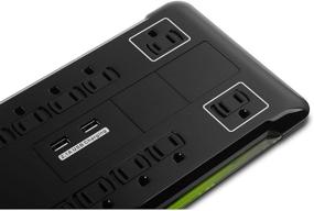 img 2 attached to 💡 Cable Matters 12-Outlet Surge Protector Power Strip with USB Dual Port 2.1 Amp Charging