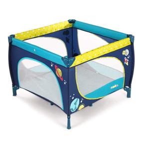 img 4 attached to 👶 Baby Play Portable Playard: Secure Play Pen with Door & Mattress | Indoor/Outdoor Fun Time for Toddler Boys/Girls | 39" x 39" (Blue)