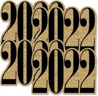 2022 gold new year's eve decorations diy party essentials - set of 20 by big dot of happiness logo