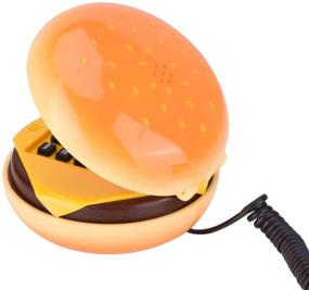 img 3 attached to Hamburger House Phone, Novelty Gift Phone Wired Landline Telephone for Home, Restaurant, Hotel, and Office Decoration, Funny Burger Phone for Kids, Unique Landline Telephone Gift