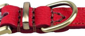 img 3 attached to Premium Genuine Leather Dog Collar by Tellpet
