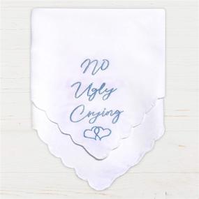 img 1 attached to 💐 Bridesmaid Wedding Handkerchief - Personalized Embroidered Gift