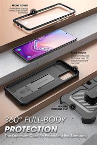 img 1 attached to 📱 SUPCASE UB Pro Series Samsung Galaxy S20 Plus 5G Case: Rugged Holster & Kickstand with Screen Protector (Black)