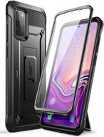 чехол supcase ub pro series для samsung galaxy s20 plus 5g: прочный футляр с подставкой и защитным стеклом (черный) логотип