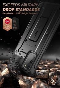 img 3 attached to 📱 SUPCASE UB Pro Series Samsung Galaxy S20 Plus 5G Case: Rugged Holster & Kickstand with Screen Protector (Black)