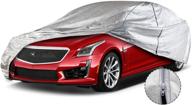 🚗 leader accessories 200'' length sedan car cover with aluminium+cotton material, driver door zipper and uv resistance logo