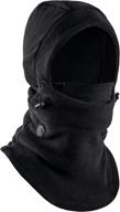 🧣 balaclava ski mask for extreme cold weather: heavyweight fleece hood snow gear for men & women logo