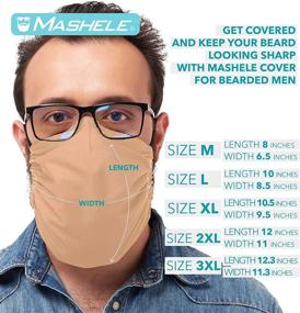 img 3 attached to MASHELE Fashion Reusable Covering Bearded Outdoor Recreation for Paintball