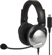 immerse in crystal clear audio with koss multimedia stereo headphone, featuring usb plug (sb45 usb) logo