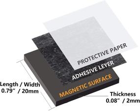 img 3 attached to 🧲 Magnetic Squares Adhesive Whiteboards by RKZCT: Innovative Stick-On Solution for Versatile Organization