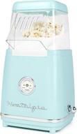 🍿 nostalgia clhap12aq retro hot-air tabletop popcorn maker: 12-cup capacity, oil-free, perfect for birthday parties and movie nights, aqua логотип