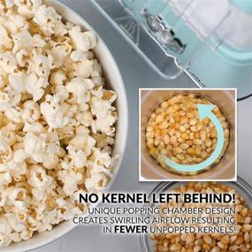 img 1 attached to 🍿 Nostalgia CLHAP12AQ Retro Hot-Air Tabletop Popcorn Maker: 12-Cup Capacity, Oil-Free, Perfect for Birthday Parties and Movie Nights, Aqua