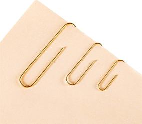 img 2 attached to 📎 600 Paper Clips - Office Gold, Assorted Sizes (Small, Medium, Jumbo) - 28mm, 33mm, 50mm