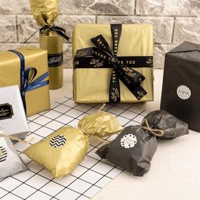 img 2 attached to 🎁 Whaline Metallic Tissue Paper Gift Wrapping Paper, Extra Large 20"x28" for Home, Kitchen, Wine Bottles, DIY Art Crafts, Set of 60 Sheets (Gold, Silver, and Black)