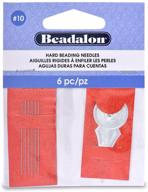 beadalon hard needles 6 pack #10 with threader logo