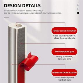img 3 attached to Commercial Door Products: Weather Stripping 🚪 Windows with Self-Adhesive Backing for Superior Performance