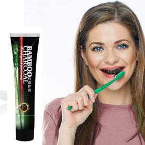 img 1 attached to 🦷 Pearl Enterprises: Mint Flavored Activated Bamboo Charcoal Teeth Whitening Toothpaste - Achieve a Brighter Smile!