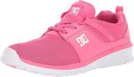 👟 dc heathrow lilac girls' skate shoes with athletic performance logo