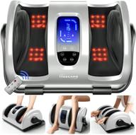 🦶 tisscare shiatsu foot massager machine: remote control, heat, deep kneading for plantar fasciitis, neuropathy, leg massage, blood circulation, pain relief, better sleep logo