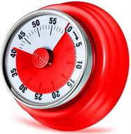 ⏲️ efficient magnetic kitchen timer: countdown cooking reminder- no battery required- red logo