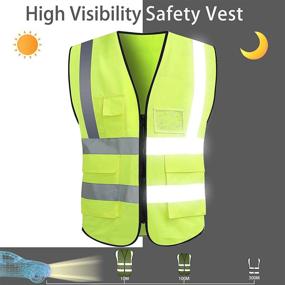 img 1 attached to 👷 VICRR Reflective Pockets for Enhanced Visibility in Occupational Health & Safety: A Comprehensive Range of PPE