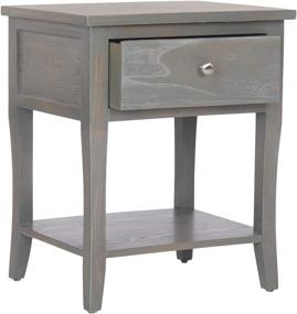 img 2 attached to Safavieh American Homes Collection Coby End Table, French Grey - Stylish and Practical Furniture Piece for Any Home