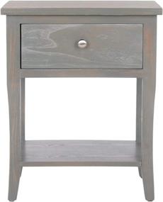 img 3 attached to Safavieh American Homes Collection Coby End Table, French Grey - Stylish and Practical Furniture Piece for Any Home