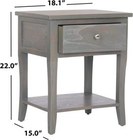 img 1 attached to Safavieh American Homes Collection Coby End Table, French Grey - Stylish and Practical Furniture Piece for Any Home