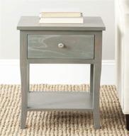 safavieh american homes collection coby end table, french grey - stylish and practical furniture piece for any home logo