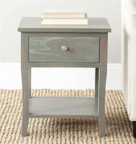 img 4 attached to Safavieh American Homes Collection Coby End Table, French Grey - Stylish and Practical Furniture Piece for Any Home