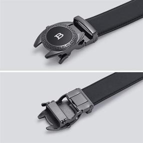 img 1 attached to Ratchet Leather Automatic Adjustable Business Men's Accessories for Belts