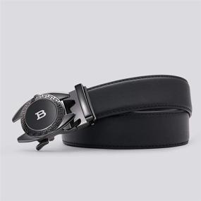 img 3 attached to Ratchet Leather Automatic Adjustable Business Men's Accessories for Belts