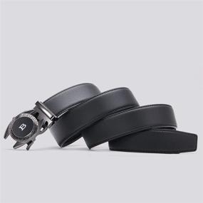 img 2 attached to Ratchet Leather Automatic Adjustable Business Men's Accessories for Belts