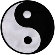 🔮 iron-on yin yang patch: chinese taoism symbol with large embroidery logo