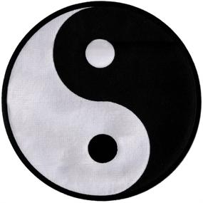 img 2 attached to 🔮 Iron-On Yin Yang Patch: Chinese Taoism Symbol with Large Embroidery