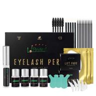 libeauty lash lift kit - quick 5-8 mins professional eyelash perm with complete tools, semi-permanent curling wave kit, lotion & liquid set logo