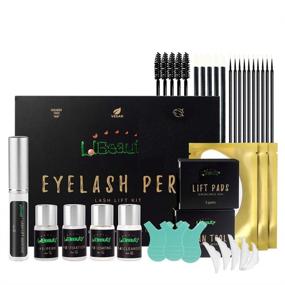 img 4 attached to Libeauty Lash Lift Kit - Quick 5-8 Mins Professional Eyelash Perm with Complete Tools, Semi-Permanent Curling Wave Kit, Lotion & Liquid Set