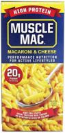 high-protein macaroni and cheese by muscle mac – 20g protein per serving (2 pack) logo