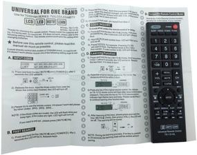 img 1 attached to CT-RC1US-16 CT-90325 Replaced Remote for Toshiba TV LED LCD HDTV - Compatible with 19AV600, 19C100, 19L4200, and more!