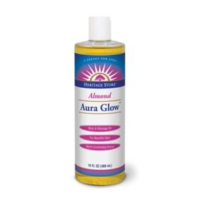 img 1 attached to 🌿 Heritage Store Aura Glow Almond Massage Oil - Nourishing 16oz Oil for Effective Massage Experience