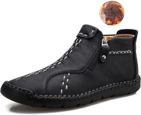 img 4 attached to Experience All-Day Comfort in Govicta Leather Loafers for Outdoor Wear