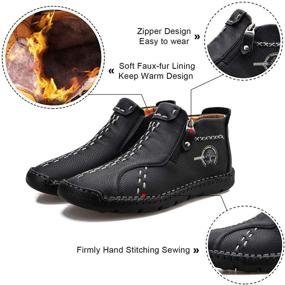 img 3 attached to Experience All-Day Comfort in Govicta Leather Loafers for Outdoor Wear