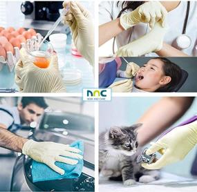 img 1 attached to Now And Care Latex Exam Grade 6.3mm Gloves 100pcs: Optimal Protection for Healthcare Professionals